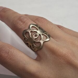 Gold-tone Floral Ring